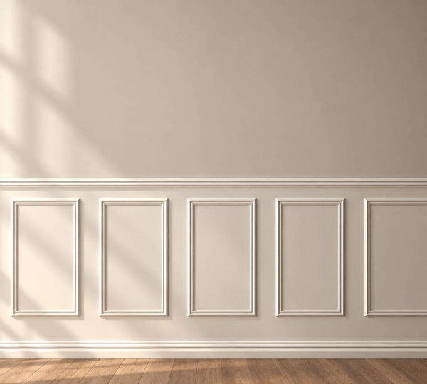 Half Wall Wainscoting Kit with 4 cm Chair Rail