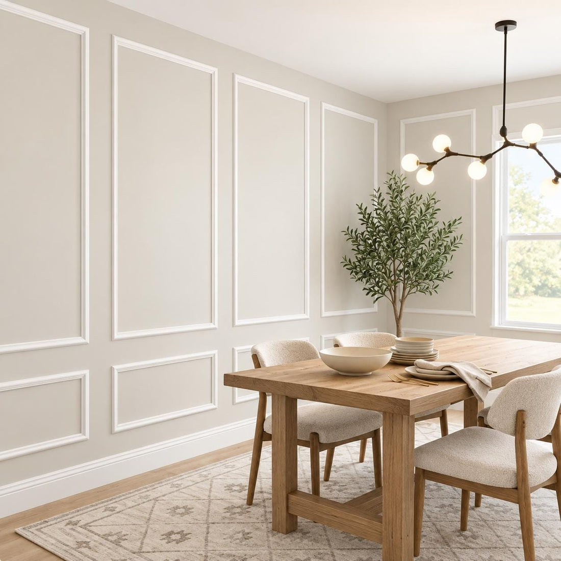 Picture frame wall moulding kit for Canadian homes