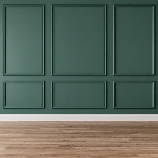Full wall panel molding from baseboard to ceiling