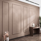 Wainscoting Peel and Stick Wall Molding Kit, 4 Upper, 4 Middle, and 4 Bottom Frames | Easy Installation