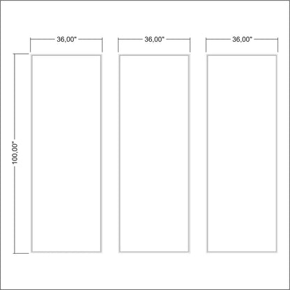 Accent Wall Molding Kit layout drawing with frame dimensions