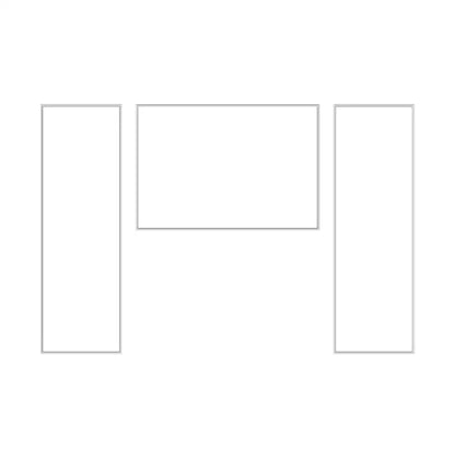 Bedroom Headboard Accent Wall frame outline layout