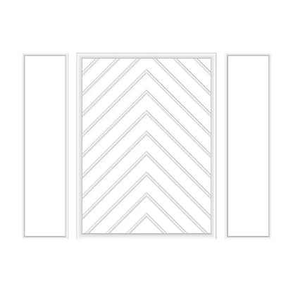 Bedroom Wall Molding Kit numbered piece assembly diagram