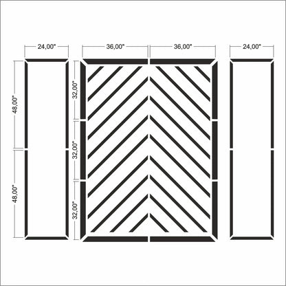 Bedroom Wall Molding Kit frame outline layout