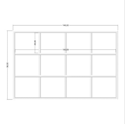 Board and Batten Accent Wall Covering numbered piece assembly diagram