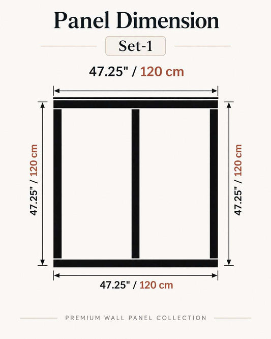 Board and Batten Grid Kit dimensions and package contents alternate view