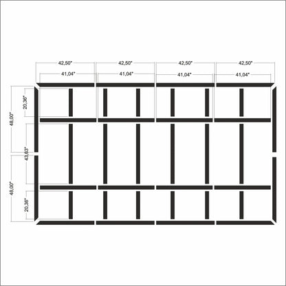 Board and Batten Wall Trim numbered piece assembly diagram