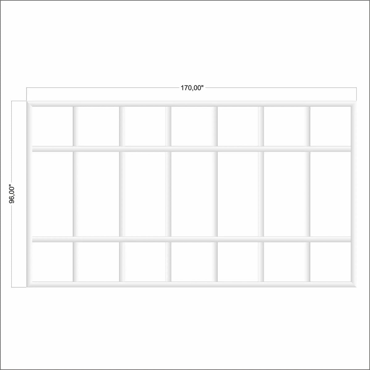 Board and Batten Wall Trim frame outline layout