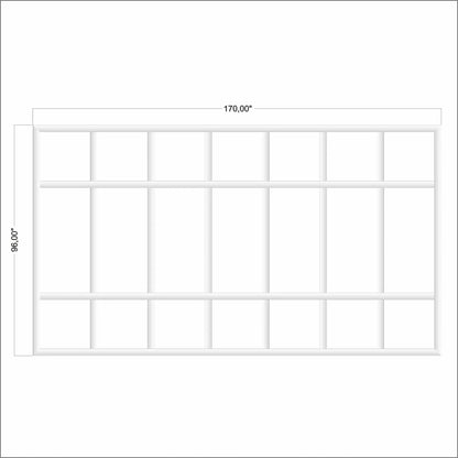 Board and Batten Wall Trim frame outline layout