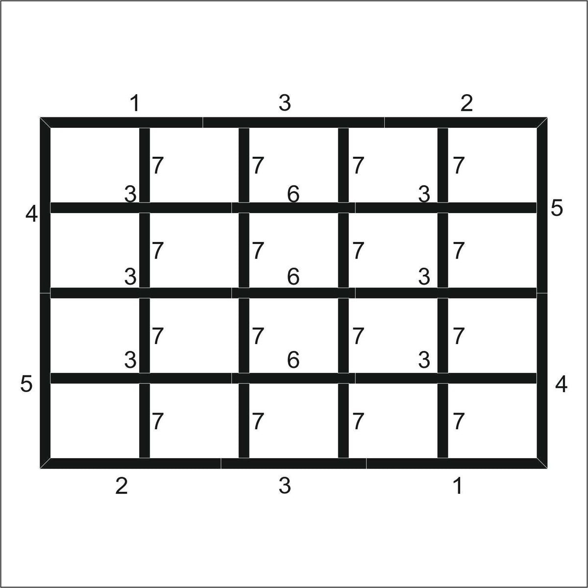 Board and Batten Wall Kit layout drawing with frame dimensions