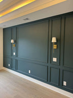 Self Adhesive Accent Wall Molding Kit, 3 Upper and 2 Bottom Nested Frames | Pre-Cut & Primed