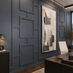 Shadow Box Contemporary Wall Molding Kit, Easy Assembly for Living Room Areas