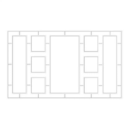 Shadow Box Molding Kit numbered piece assembly diagram