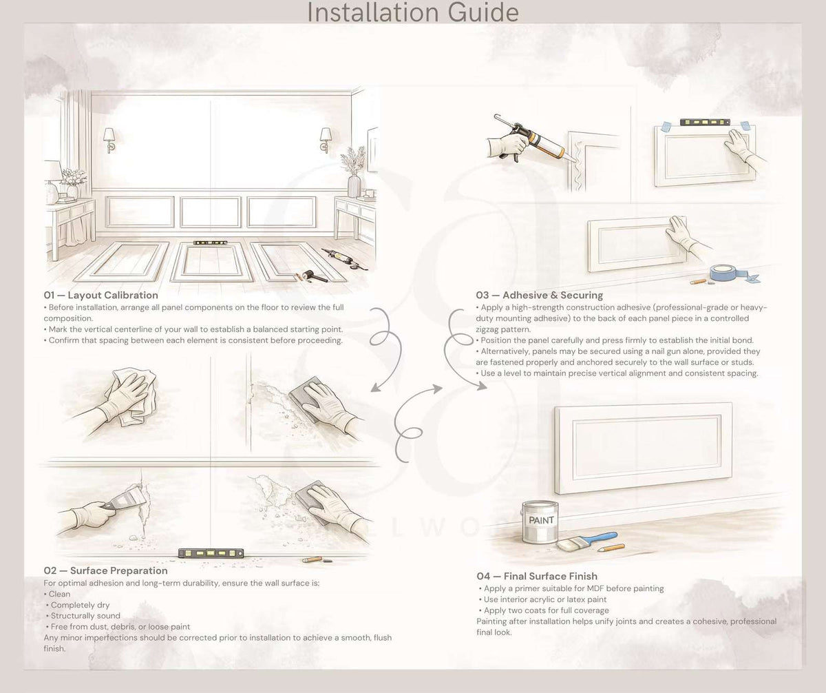 Arched Wall Molding installation guide
