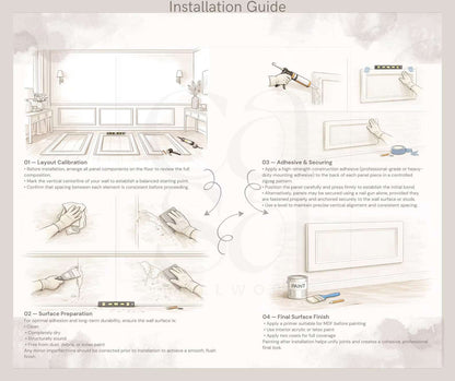 Arched Wall Molding installation guide