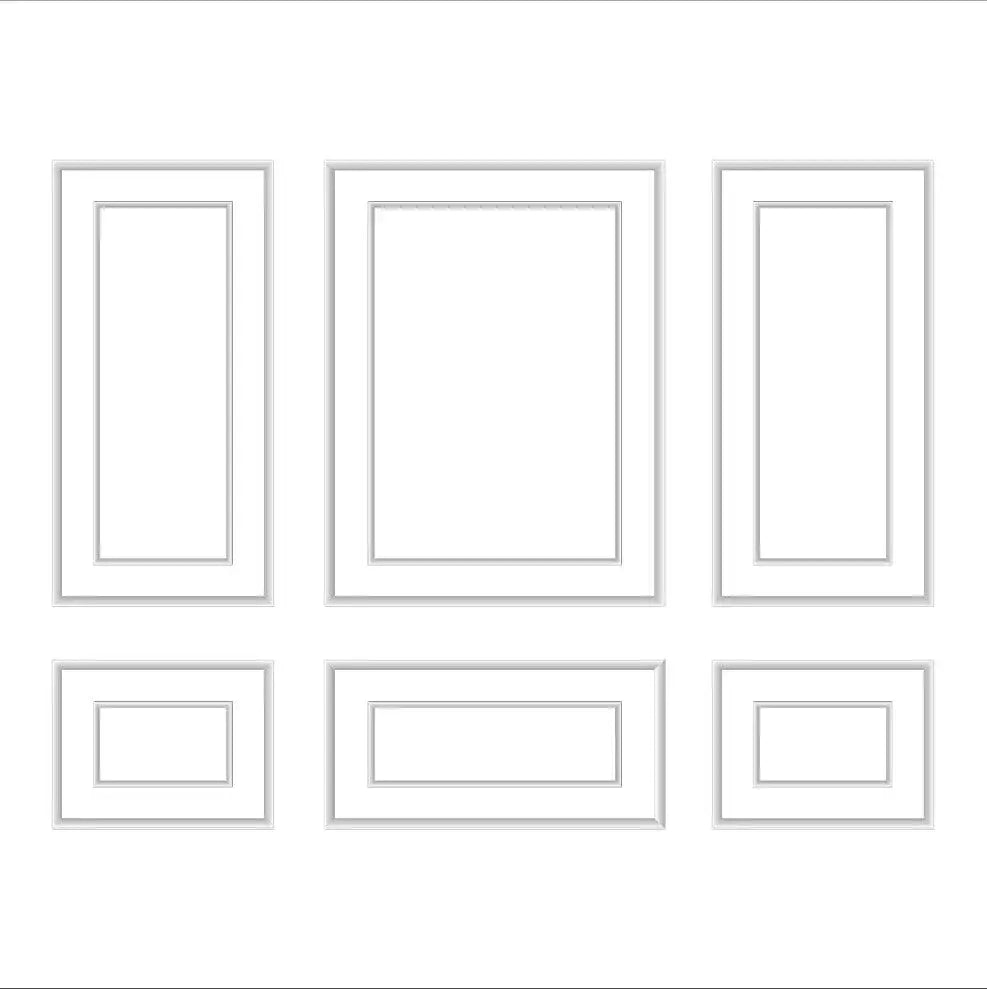 Dining Room Wainscoting frame outline layout