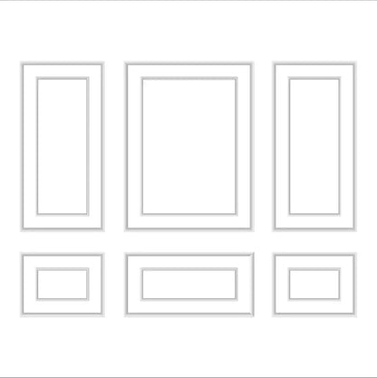 Dining Room Wainscoting frame outline layout