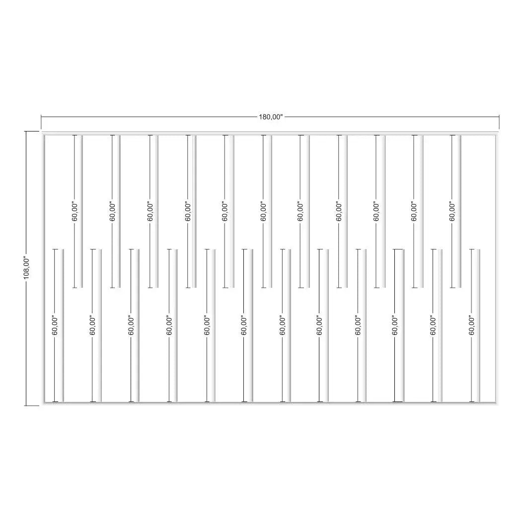 Flat Wall Molding Kit numbered piece assembly diagram