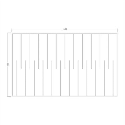 Flat Wall Molding Kit frame outline layout
