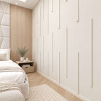 Living Room Ready to Assemble Wall Paneling Flat Wall Molding Kit, for Living Areas | Pre-Cut & Primed
