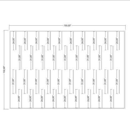 Flat Wall Paneling Kit numbered piece assembly diagram