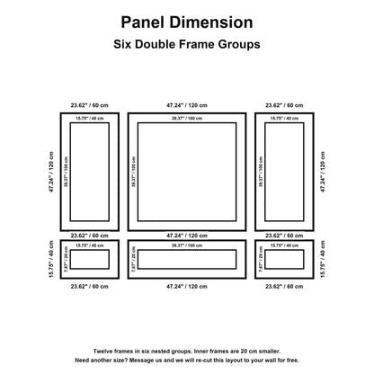 French Wall Trim Kit dimensions and package contents
