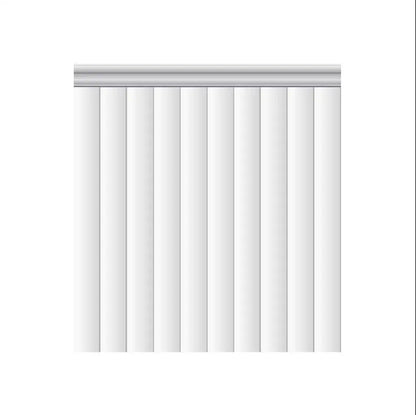 Half Wall Paneling Package layout drawing with frame dimensions