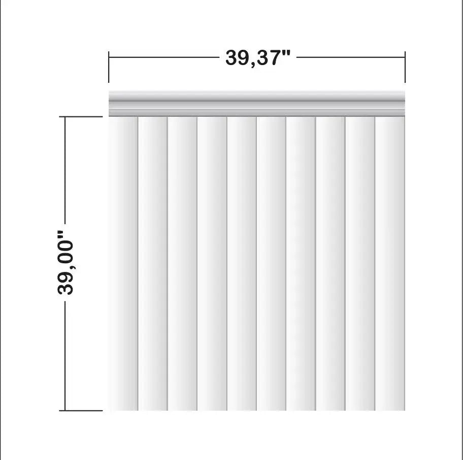 Half Wall Paneling Package numbered piece assembly diagram