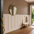 Board and Batten Half Wall Paneling Kit with Chair Rail | Pre-Cut MDF Easy Installation
