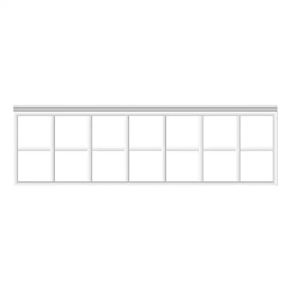 Half Wall Picture Frame Molding Kit layout drawing with frame dimensions