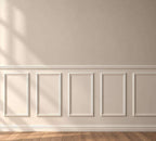 Half Wall Wainscoting Kit with 4 cm Chair Rail | Self-Adhesive Easy Installation