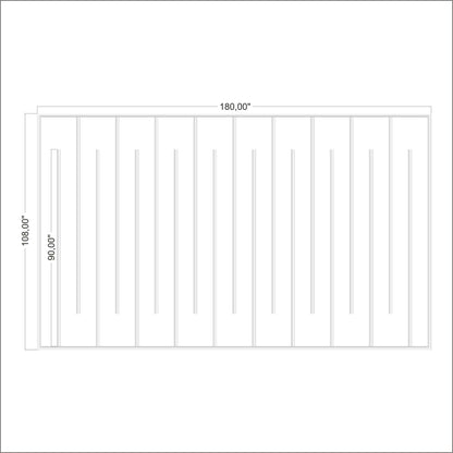 Minimalist Wall Paneling numbered piece assembly diagram