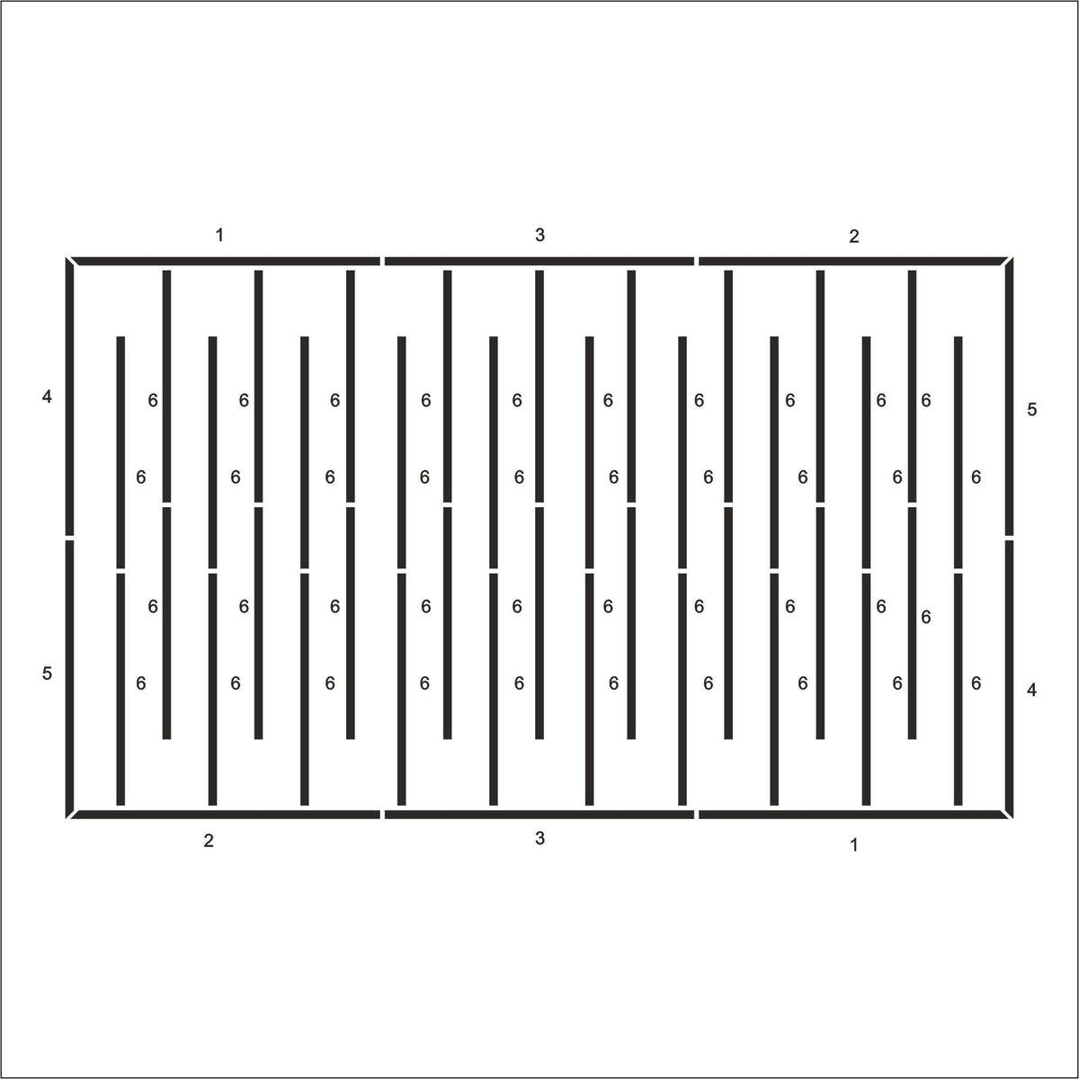 Minimalist Wall Paneling frame outline layout