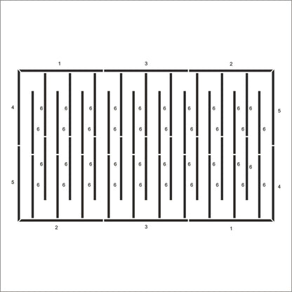 Minimalist Wall Paneling frame outline layout