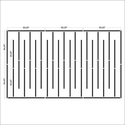 Minimalist Wall Paneling alternate layout drawing