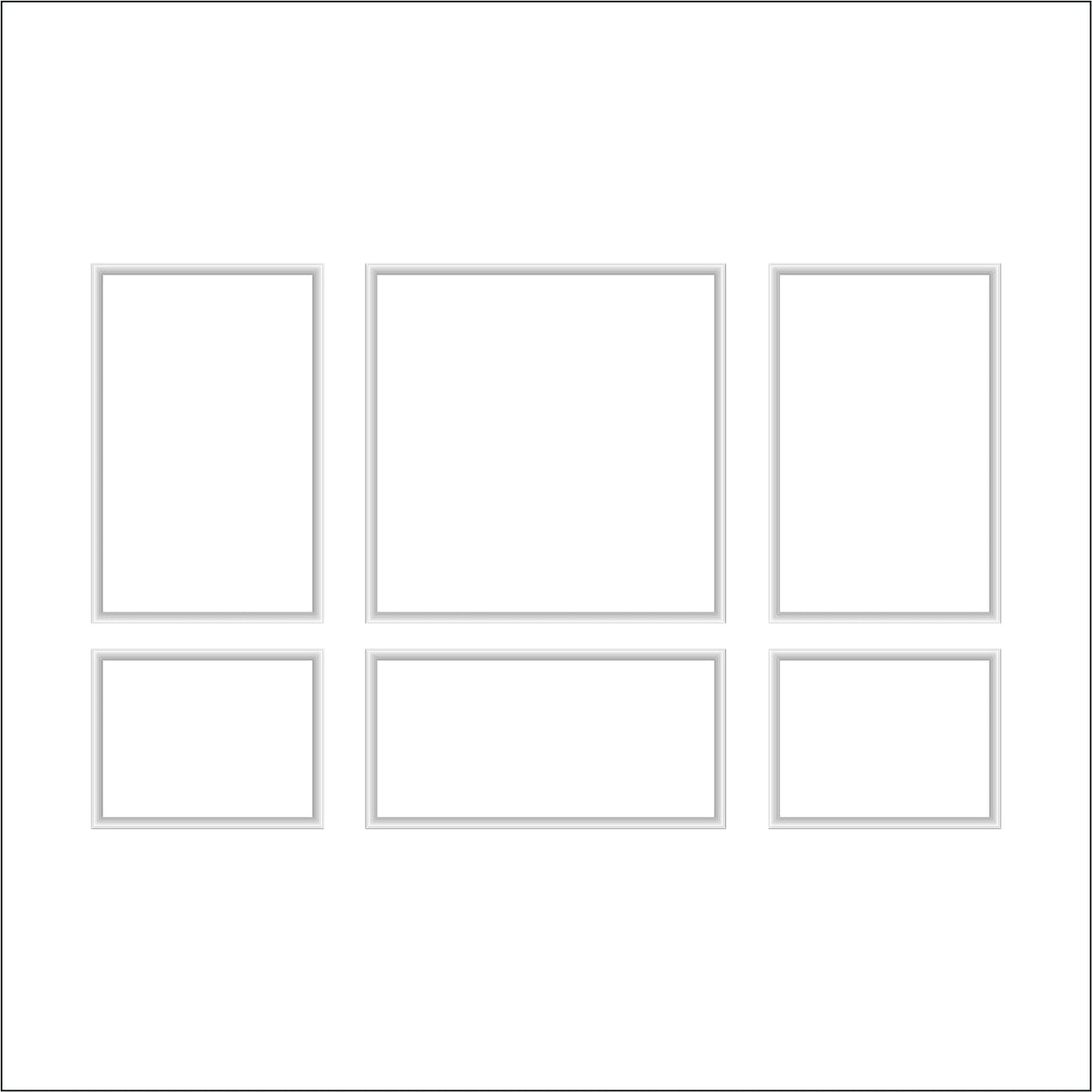 Modern Wall Trim Kit numbered piece assembly diagram