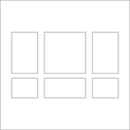Modern Wall Trim Kit numbered piece assembly diagram