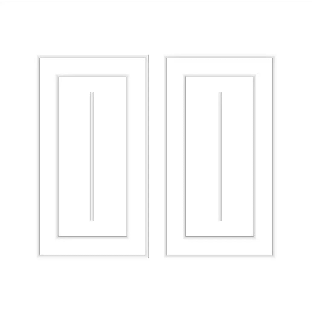 Modern Wall Molding Kit numbered piece assembly diagram
