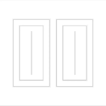 Modern Wall Molding Kit numbered piece assembly diagram