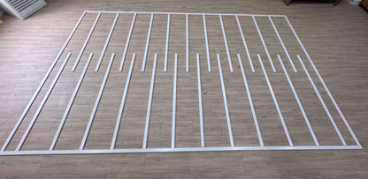 Modern Wall Trim pieces laid out, full layout view