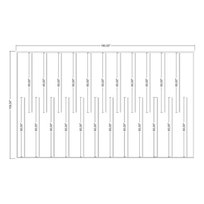 Modern Wall Trim numbered piece assembly diagram