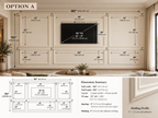 Jeremy Custom Order – 6 Frame Self-Adhesive TV Wall Molding Kit