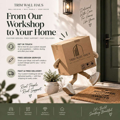 Oval Feature Wall Panels made in our workshop, with fast delivery