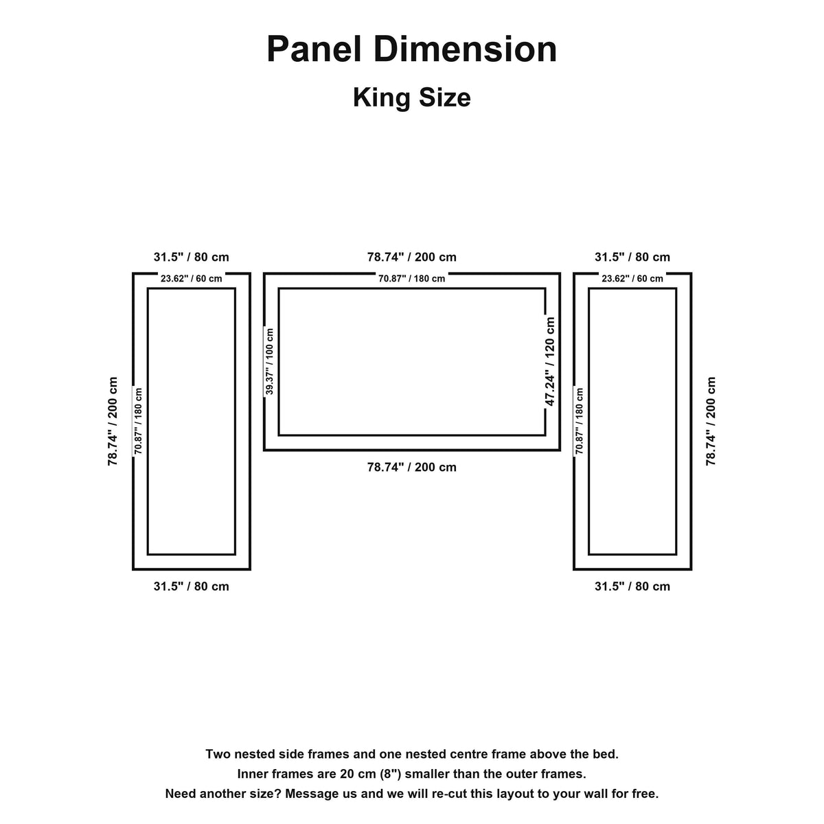 Peel and Stick Board and Batten Trim Set panel dimension guide