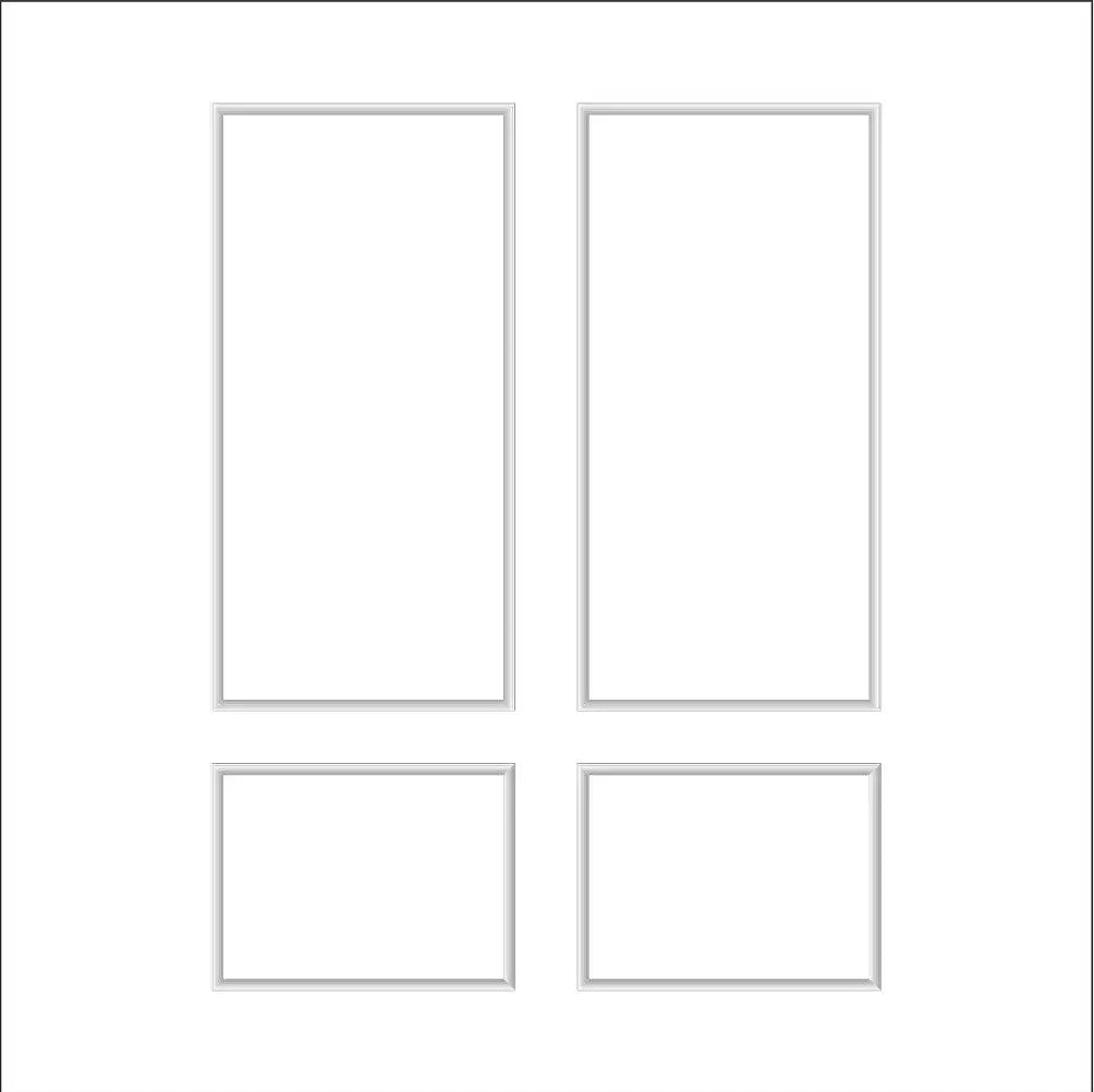 Picture Frame Molding Kit layout drawing with frame dimensions