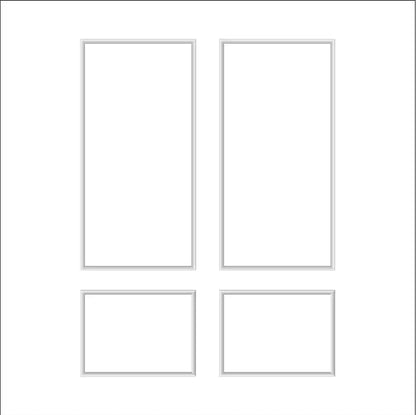 Picture Frame Molding Kit layout drawing with frame dimensions