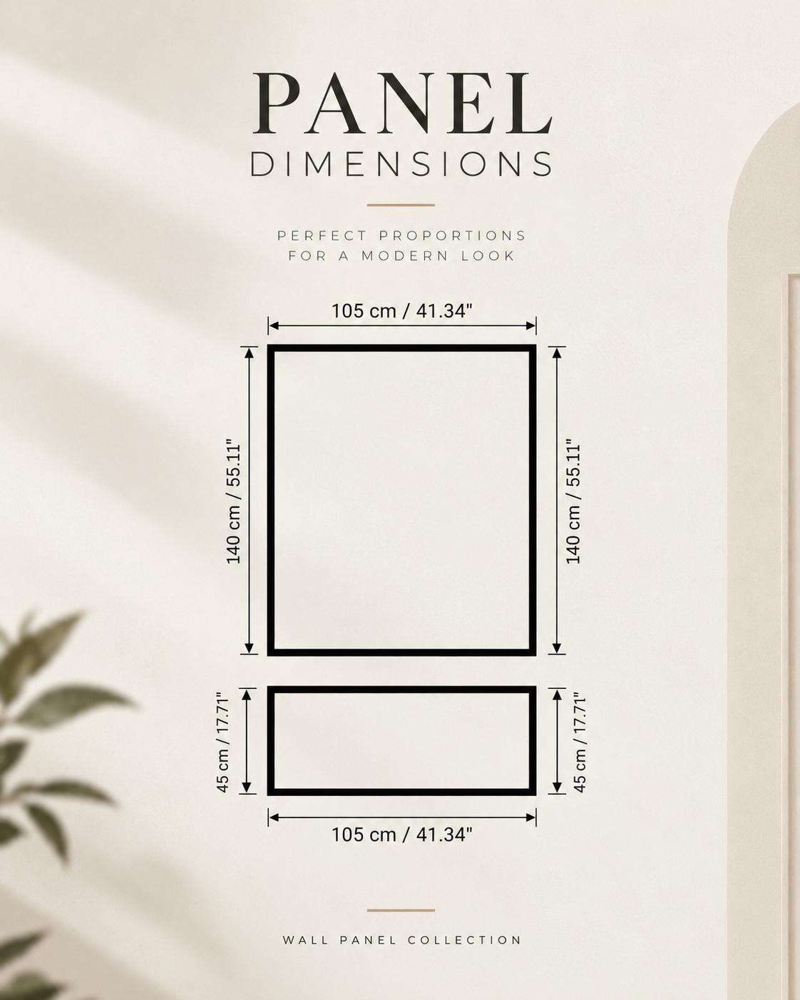 Picture Frame Wall Molding Package dimension chart, option 4