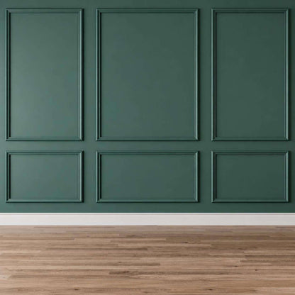 Ready to Assemble Wall Molding Package, forest green double picture frame wall molding