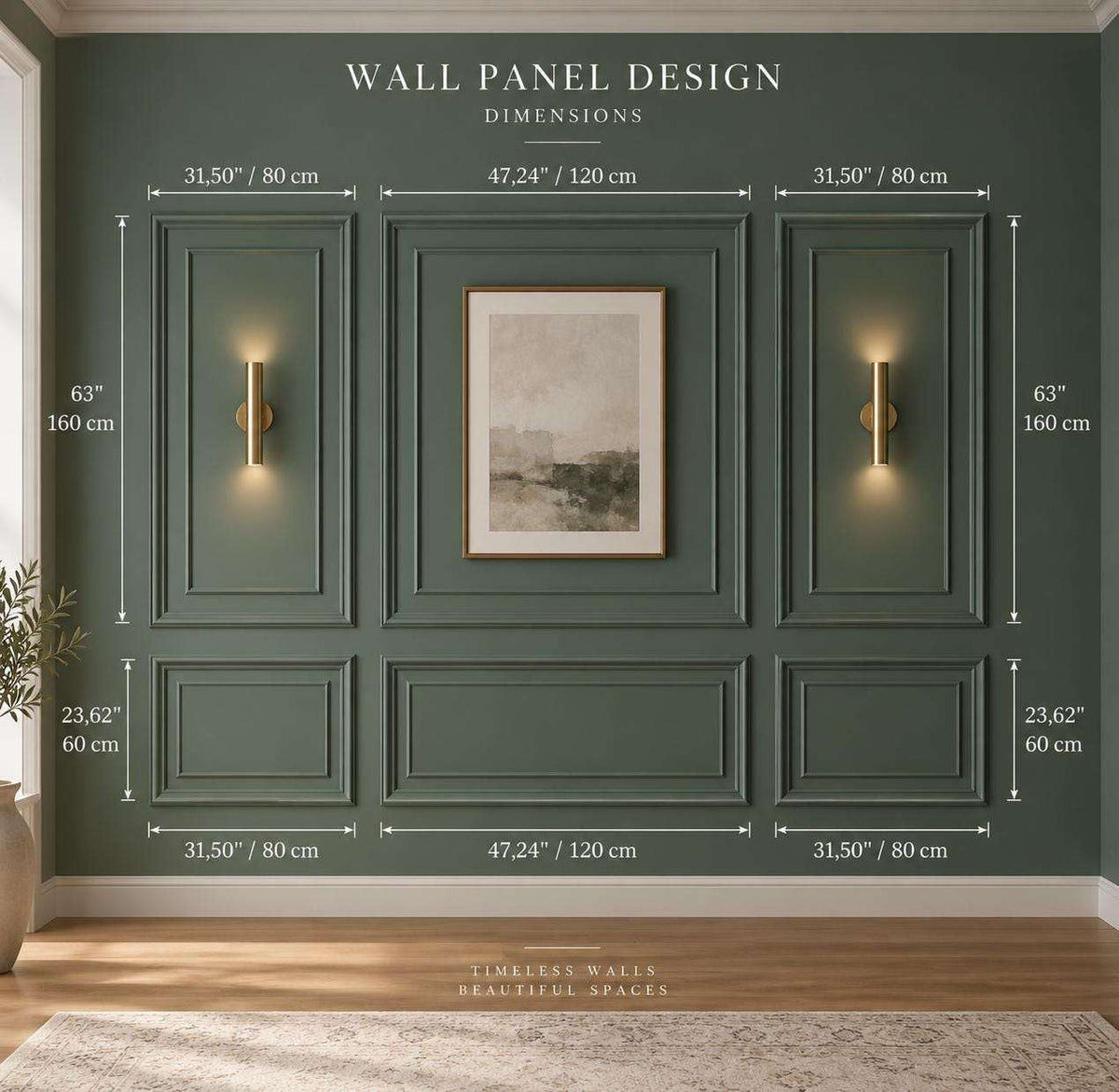 Ready to Assemble Wall Molding Package dimensions and package contents
