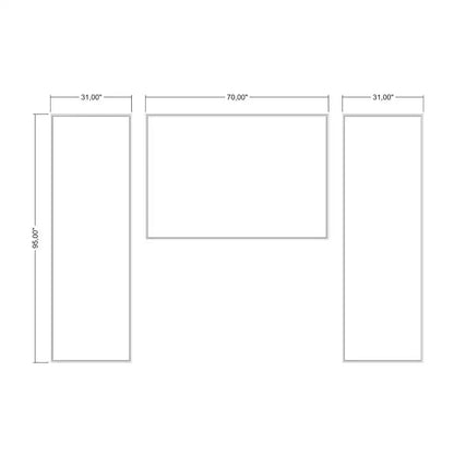 Renter Friendly Peel and Stick Wall Panels numbered piece assembly diagram